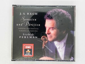 即決2CD J.S.バッハ / 無伴奏ヴァイオリンのためのソナタとパルティータ パールマン/ J.S.BACH / SONATAS & PARTITAS CE30-5444・45 X25