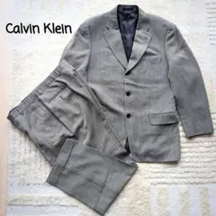 Calvin Klein グレー スーツ ウール100% 日本製 38