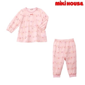 即決です！【ミキハウス】新品未使用♪mikihouse 120cm 115cm～125cm 長袖パジャマ 女の子 キッズ 子供服 部屋着 プレゼント ギフト ピンク