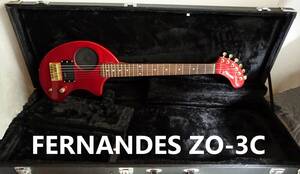 希少ZO-3C CAR FERNANDES フェルナンデス ぞーさんカスタム ☆センド・リターン仕様、汎用ミニギター用ソフトケース付き