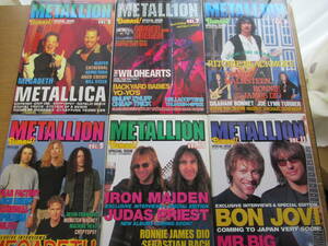 METALLION 14冊セット BURRN!臨時増刊 Vol.6-17.19.23 SLAYER MEGADETH METALLICAほか