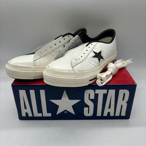 【24cm】Dead Stock Converse One Star Ox White Black コンバース ワンスター ローカット ホワイト ブラック 日本製 ALLSTARロゴ 0212