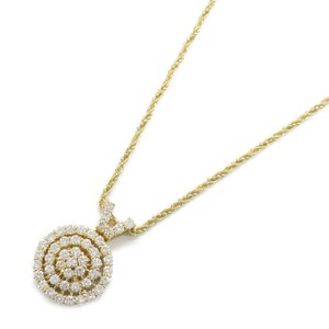 ジュエリー ダイヤモンド ネックレス ブランドオフ JEWELRY K18（イエローゴールド） ネックレス K18/750YG 中古 レディース