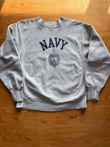 80s チャンピオンリバースウィーブ NAVY 米国海軍兵学校　NAVAL サイズL USA製 ビンテージ ヴィンテージ スウェット Champion 