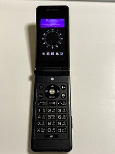 docomo ワンプッシュ ケータイ P-07B ブラック★ 折り畳み　FOMA 携帯電話 3G　ガラケー　Y48