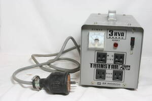 スター電器 ポータブル変圧器 K-312 AUTOトランス 3kVA TRABSTAR F-UP 出力電圧 100V/115V 入力電圧100V/200V [5a01]