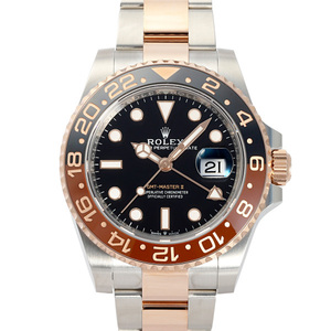 ロレックス ROLEX GMTマスターII 126711CHNR ブラック/ドット文字盤 中古 腕時計 メンズ