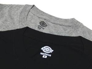 即決良好!!特典付きDickiesロゴ入りアンダーウエアMサイズ【ギャレット】ディッキーズBLACKカットソーTシャツ☆USEDグレー1枚おまけ