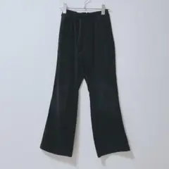 レギンスパンツ　ドット　ウエストゴム　裏起毛　ストレッチ　防寒　あったか　XL