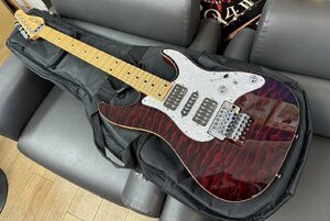 〓 希少品【Schecter シェクター ジャパン 2011年製 ギター レッド SA1101045 ケース付き 人気シリーズ】HO9982