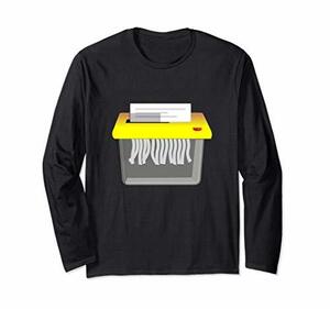 Paper Shredder シュレッダー 長袖Tシャツ