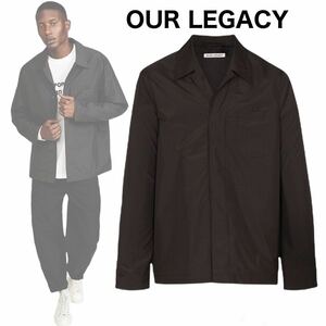 【新品】即決★ OUR LEGACY アワーレガシー ★ TECH ARCHIVE SHIRT / シャツ ジャケット チェック ブルゾン 50 イタリア製ナイロン 20SS