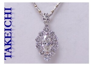 K18WG/Pt900★ネックレス◇ダイヤ1.016ct(M/I-1)/0.28ｃｔ/1.66ct●４６ｃｍ◆ソーティング付き　アジャスター付き”j306/25729