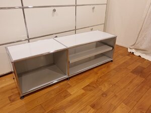 美品●USMハラー●haller●テレビボード●TVボード●AVボード●ライトグレー●各種液晶テレビ対応●センターテーブル●ローテーブルなど