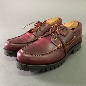 3a22 Danner ダナー モカシン 3EYELET アイレット レザーデッキシューズ D0024 27cm バーガンディ Leather ポルトガル製