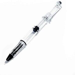 ローラーボールペン 水性ボールペン インクが使えるボールペン 透明軸 インク色が見える仕様(0.5)