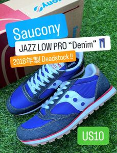 新品未使用 廃盤 2018年製【Saucony JAZZ LOW PRO DENIM デニム サッカニー 28cm】Levi