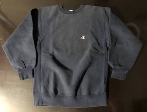 [USED] CHAMPION REVERSE WEAVE SWEAT NAVY YOUTH L