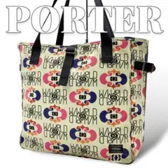 希少 美品 PORTER 総柄 A4収納 トートバッグ レディース 8359