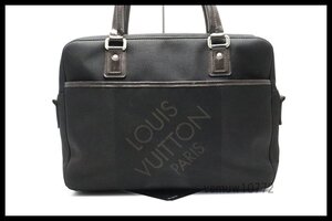 希少美中古■LOUIS VUITTON ダミエジェアン ヤック レザー ビジネスバッグ ブリーフケース ルイヴィトン■1107ha191-7D