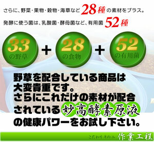 【送料無料】　プチ断食　野草酵素720ml5本、１本サービス