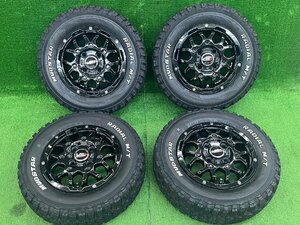 ◇バリ山マッドタイヤセット♪ レアマイスター 12×4J+42 100/4H + 145/80R12LT ナンカン マッドスター 札幌市南区発 店頭引取大歓迎!