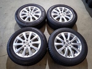 YS15432【送料無料225/60R17】デリカD:5 アウトランダー エクリプスクロス 中古スタッドレス ■17×7J 114.3/5H ET40■1円スタート