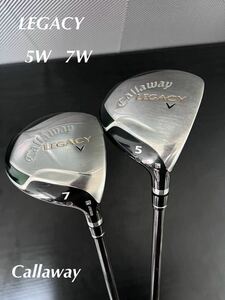 名器 Callaway LEGACY 5W 7W FLEX S 2本 人気 キャロウェイ レガシー フェアウェイウッド callaway legacy ウッド