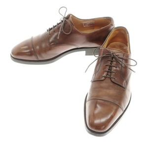 【中古】クロケットアンドジョーンズ CROCKETT&JONES ハンドグレード ストレートチップ シューズ ブラウン【表記なし（71/2cm位）】