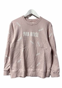 ピンクハウス PINK HOUSE ロゴプリント トレーナー スウェット L ピンク 長袖 トップス レディース