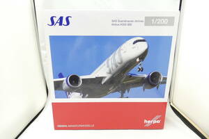 29172 ★ herpa ヘルパ SAS A350-900 Scandinavian Airlines 1:200スケール 570923 Hagbard Viking 飛行機 フィギュア ★ 長期保管品