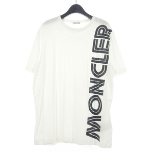 モンクレール MONCLER クルーネックTシャツ プリントロゴカットソー 半袖 L ホワイト 白 F20918C76010 国内正規 メンズ