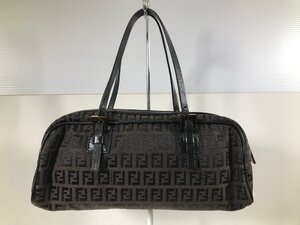 FENDI フェンディ ズッカ柄 ミニボストンバッグ ハンドバッグ ミニバッグ レディース バッグ ユーズド