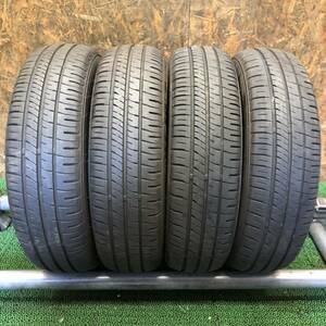 DUNLOP　ENASAVE　EC204　155/65R14　75S　極上バリ山4本価格　H-200　福岡　★引き取り大歓迎★千円スタート★早い者勝ち★人気サイズ★