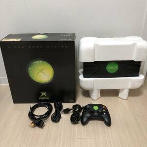 【現状品】 1円～ マイクロソフト XBOX 初代 箱つき Microsoft