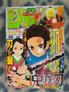 鬼滅の刃 新連載・第１話掲載 週刊少年ジャンプ２０１６年１１号 極美品 竈門 炭治郎 竈門 禰豆子 我妻 善逸 ワンピース ONE PIECE