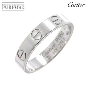 カルティエ Cartier ミニラブ #47 リング Pt プラチナ 指輪 Mini Love Ring 90234377