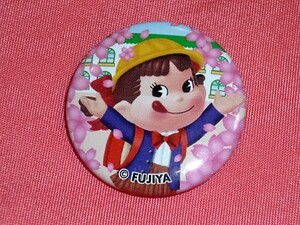 激レア！カワイイ♪不二家キャラクター ペコちゃん 缶バッジ(桜)