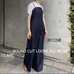 ¥26400 CLANE デニムサロペット オーバーオール　ロンパース　つなぎ