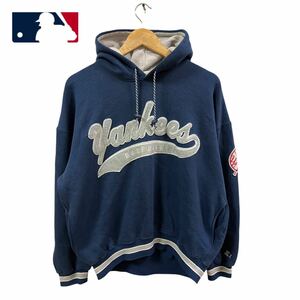 MLB New York Yankees スウェットパーカー USA古着 洗濯済 ニューヨークヤンキース sweat parka アメリカ古着 plywood 2416