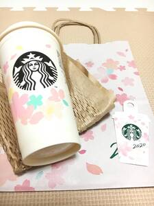 ●スタバ 桜 さくら SAKURA 2020 リユーザブルカップ473ml 袋ほか付き タンブラー 新品●