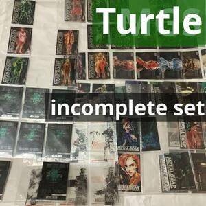 METAL GEAR SOLID TRADING CARD TURTLE CARDS INCOMPLETE SET