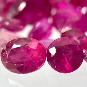 1円〜!!◆天然ルビーおまとめ25ct◆d 約5g ルース 裸石 宝石 ジュエリー jewerly ruby コランダム ルビー w3/195