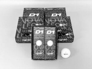 ■ホンマ■D1 SPIN■ホワイト■まとめ売り 半ダース×5(30球)■ゴルフボール■新品■1円～