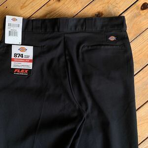 新品 デッドストック Dickies ディッキーズ 874 チノ ワーク パンツ メンズ W36 L34 ブラック ストリート USA古着 タグ付き未使用品 P1480