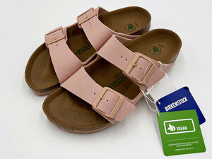 【ビ7】1021473■38（24.5ｃｍ）■ソフトピンク■13200円■BIRKENSTOCK ビルケンシュトック Arizona Rivet Logo アリゾナ　ナロー幅