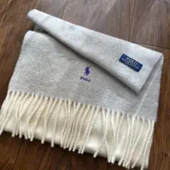 Polo Ralph Lauren マフラー グレー　ホワイト