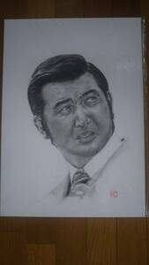 鉛筆画「男の哀愁B」小林旭