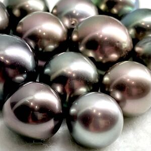 1円〜!!☆南洋黒蝶真珠おまとめ151ct☆f 約30.2g 約9.3-13.1mm pearl パール 真珠 ジュエリー jewelry ルース 裸石 宝石 w3の13