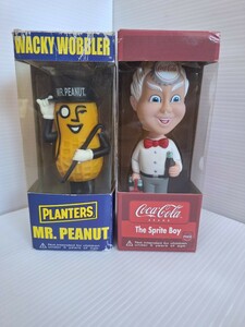 Funko ファンコ Wacky Wobblers コカコーラ The Sprite Boy ミスターピーナッツ 首振り人形